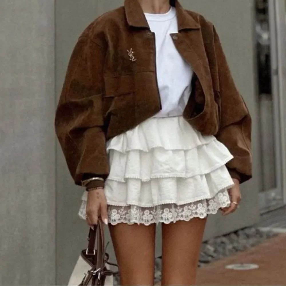 Brown suede Shacket